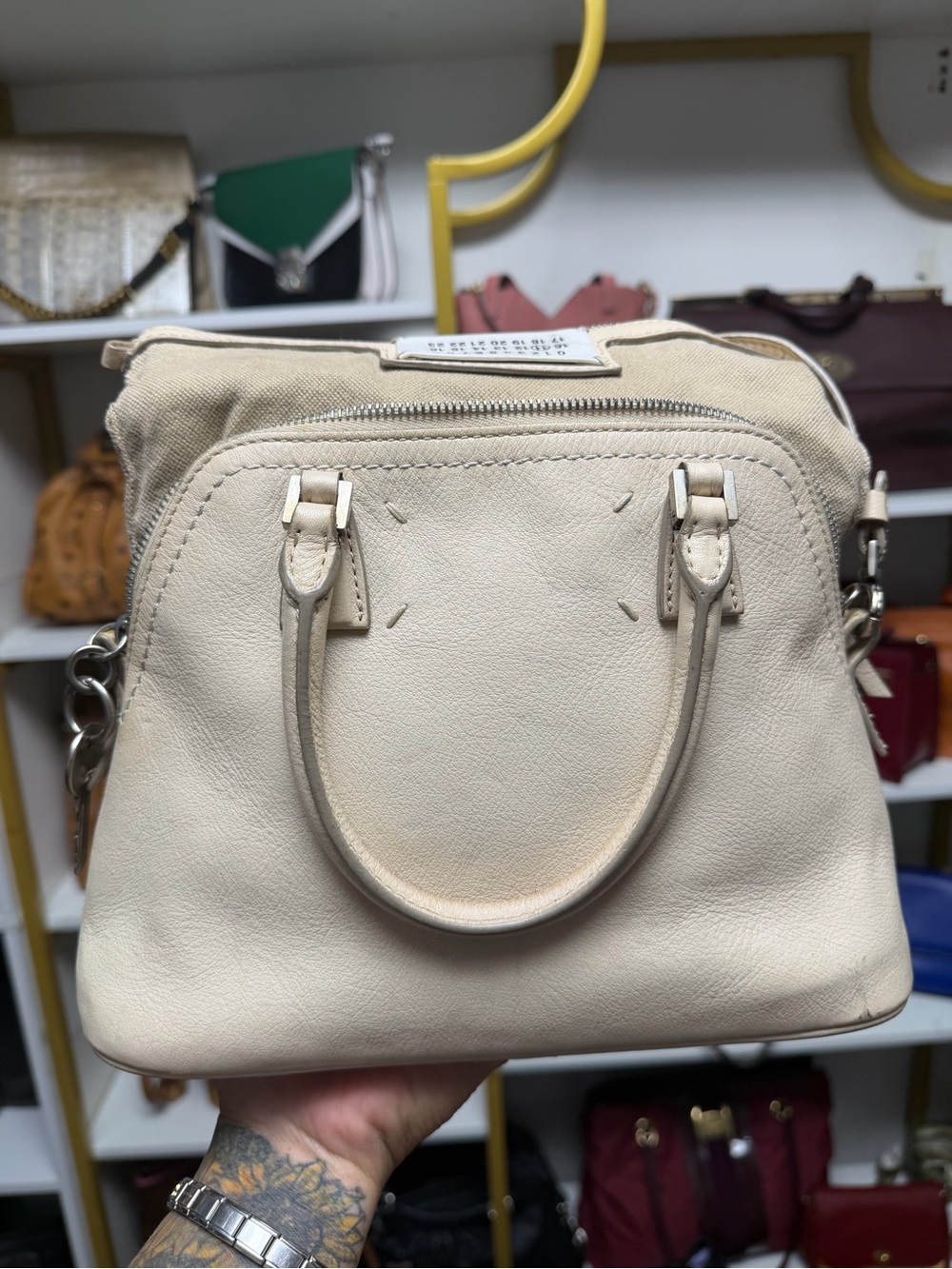 ❌SOLD❌Maison Martin Margiela Maison Margiela Leather Shoulder Bag Purple